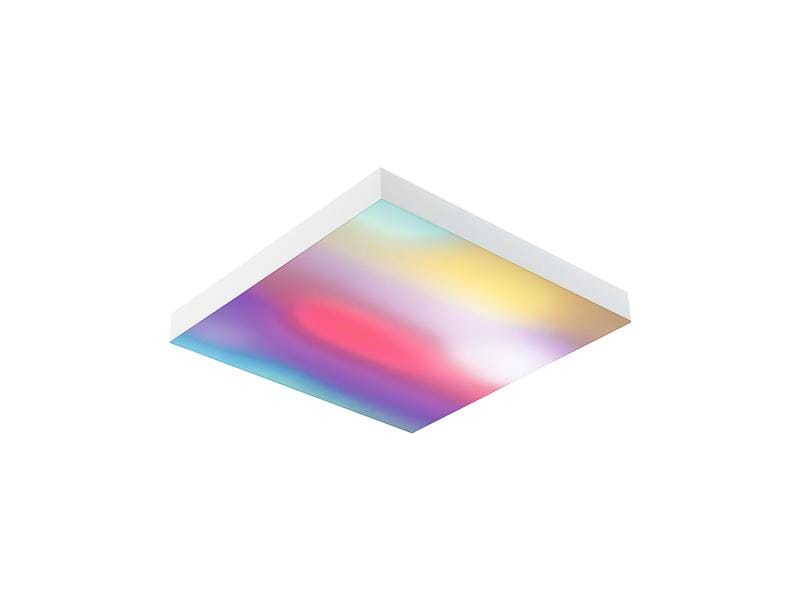 Paulmann Plafonnier LED Panel Velora Rainbow, 13.2 W, RGBW, blanc