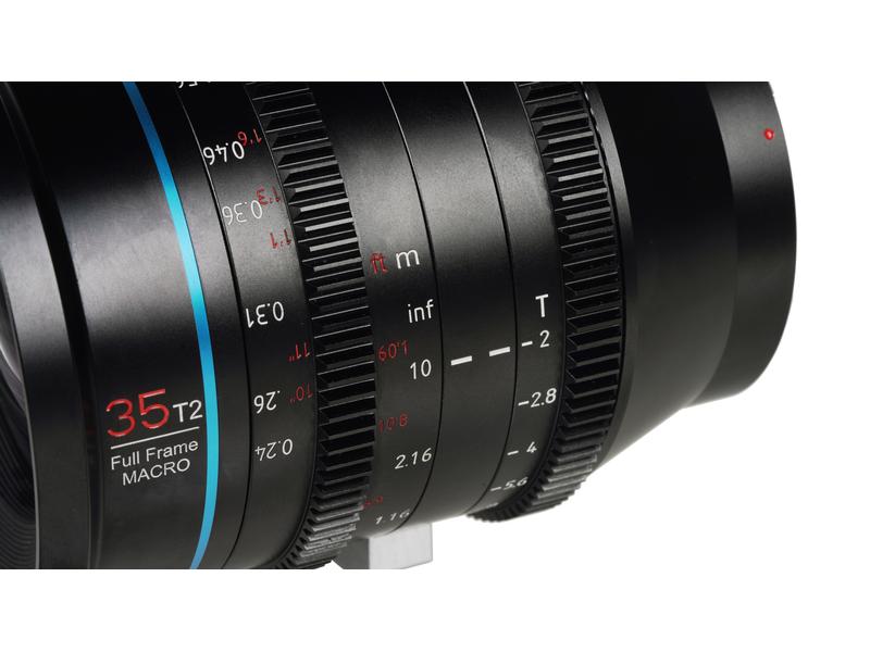 Sirui Longueur focale fixe 35mm T2 Full-frame Marco Cine Lens – Arri PL