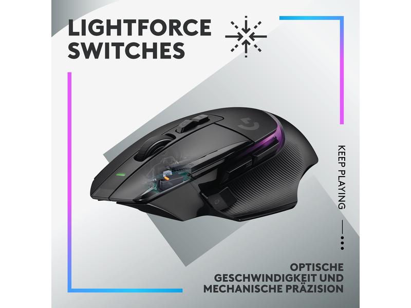 Logitech Gaming-Maus G502 X Plus Schwarz