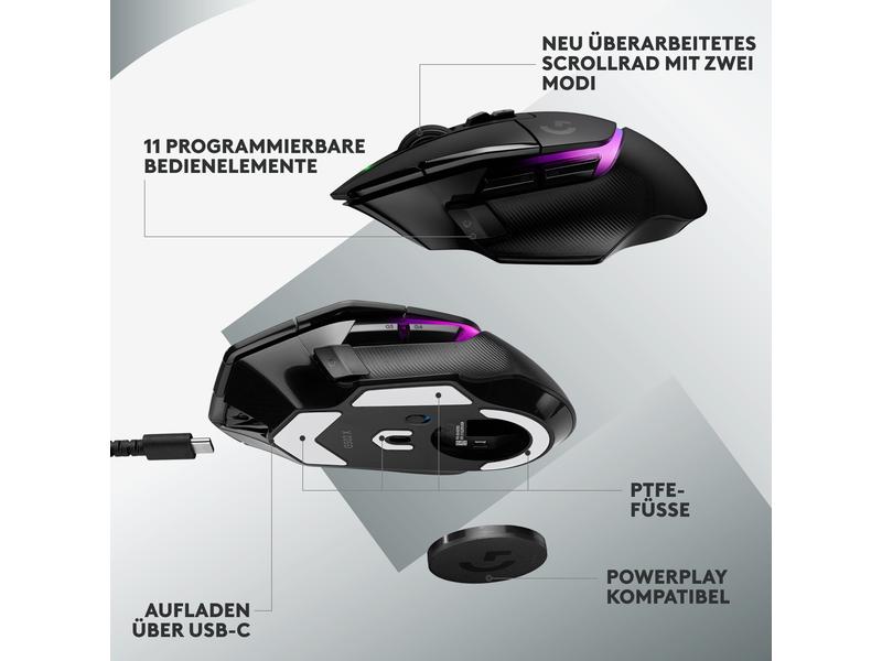 Logitech Souris de gaming G502 X Plus Noir