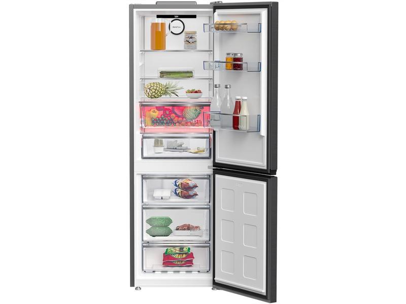 Beko Réfrigérateur-congélateur KG530, Anthracite, Droit, Réversible
