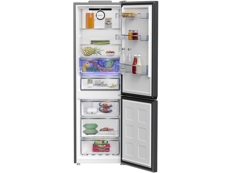 Beko Réfrigérateur-congélateur KG530, Anthracite, Droit, Réversible