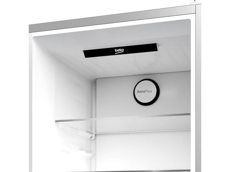 Beko Réfrigérateur congélateur KG510 Gris, Droite, Changeable