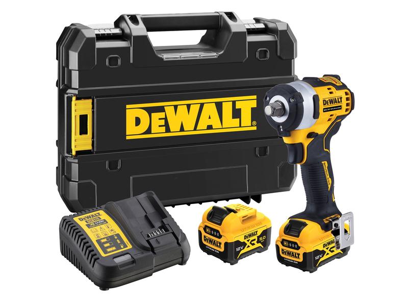 DeWalt Visseuses à percussion sans fil 12 V 1/2", 2x 5 Ah batterie, Kit