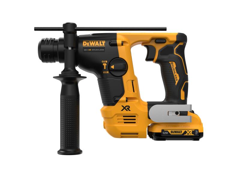 DeWalt Marteau de forage et de burinage 12 V 14 mm, 2 x 3 Ah batterie, Kit