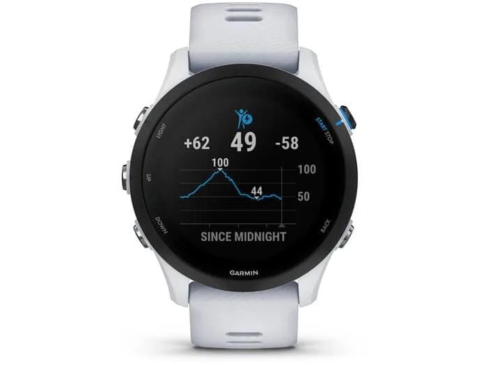 GARMIN Montre de sport GPS Forerunner 255 Music Blanc/Blanc