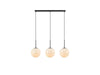 Markslöjd Lampe suspendue Dione, 3 x E14, blanc/noir