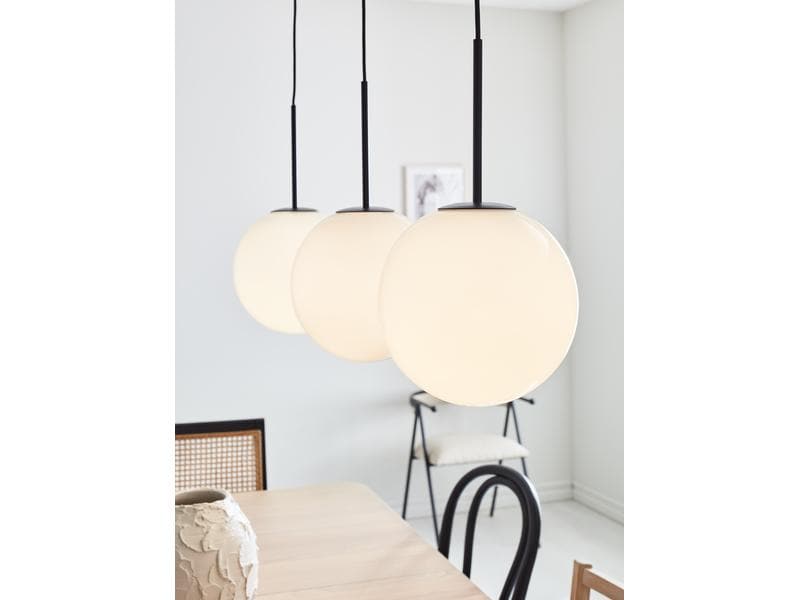 Markslöjd Lampe suspendue Dione, 3 x E14, blanc/noir