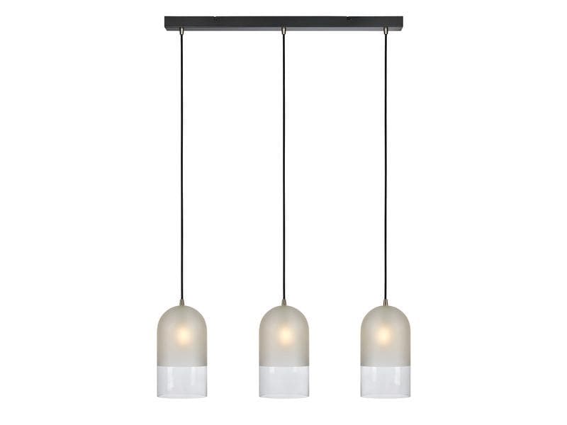 Markslöjd Lampe suspendue Cope, 3 x E14, givré/noir