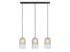 Markslöjd Lampe suspendue Cope, 3 x E14, givré/noir