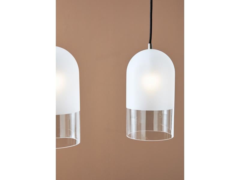 Markslöjd Lampe suspendue Cope, 3 x E14, givré/noir