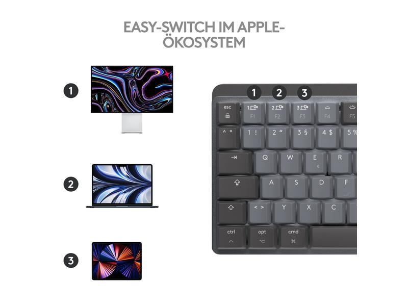 Logitech Clavier MX Mechanical Mini for Mac space grey