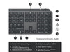 Logitech Tastatur-Maus-Set MX Keys Combo for Business 2. Gen