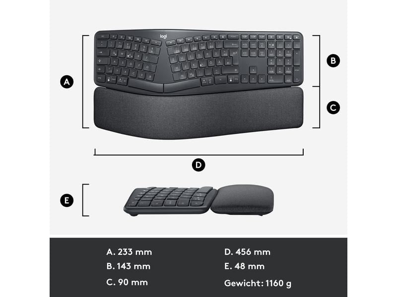 Logitech Tastatur K860 for Business