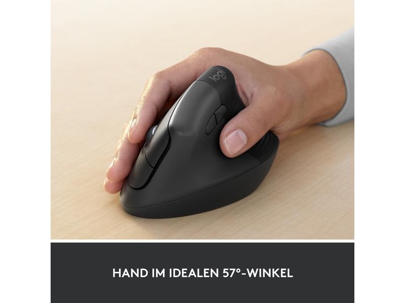 Logitech Ergonomische Maus Lift for Business Graphite