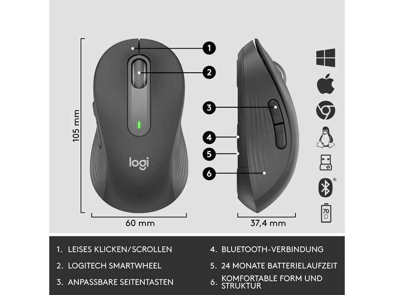 Logitech Tastatur-Maus-Set MK650 Combo for Business