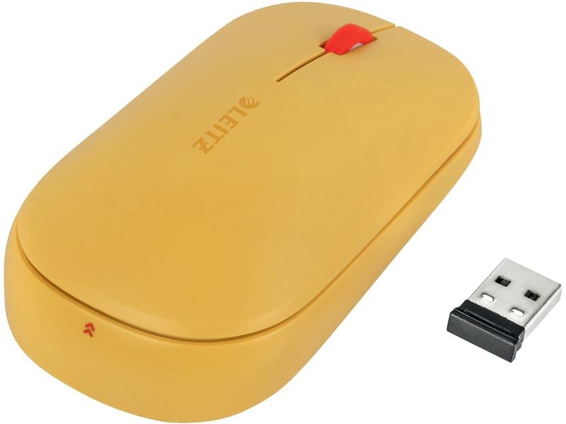 Leitz Souris Cosy sans fil Jaune chaud