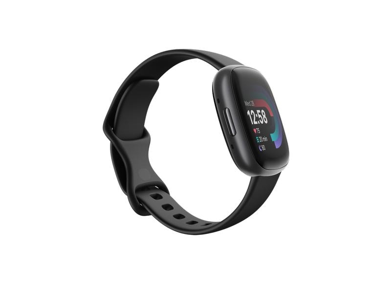 Fitbit GPS-Sportuhr Versa 4 Smartwatch Schwarz/Schwarz