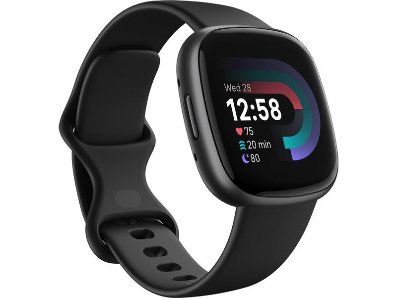 Fitbit Montre de sport GPS Versa 4 Smartwatch Noir/Noir