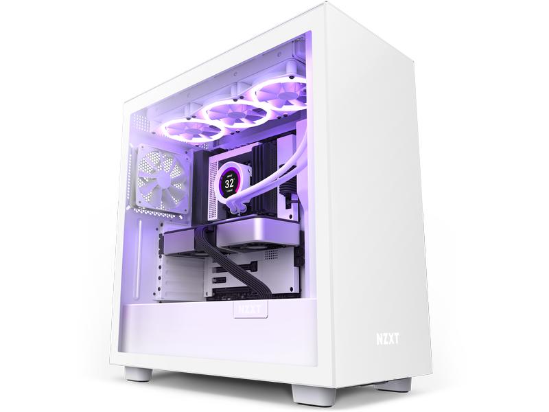 NZXT Boîtier d’ordinateur H7 Blanc mat