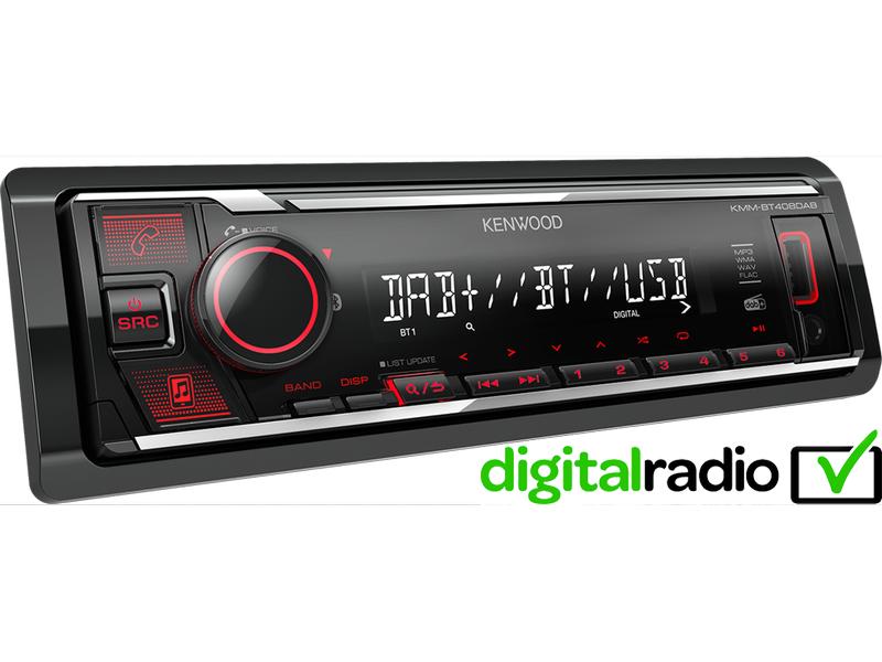 Kenwood Autoradio KMM-BT408DAB, 1 DIN