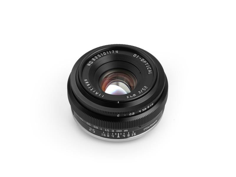 TTArtisan Longueur focale fixe APS-C 25mm F/2 – MFT