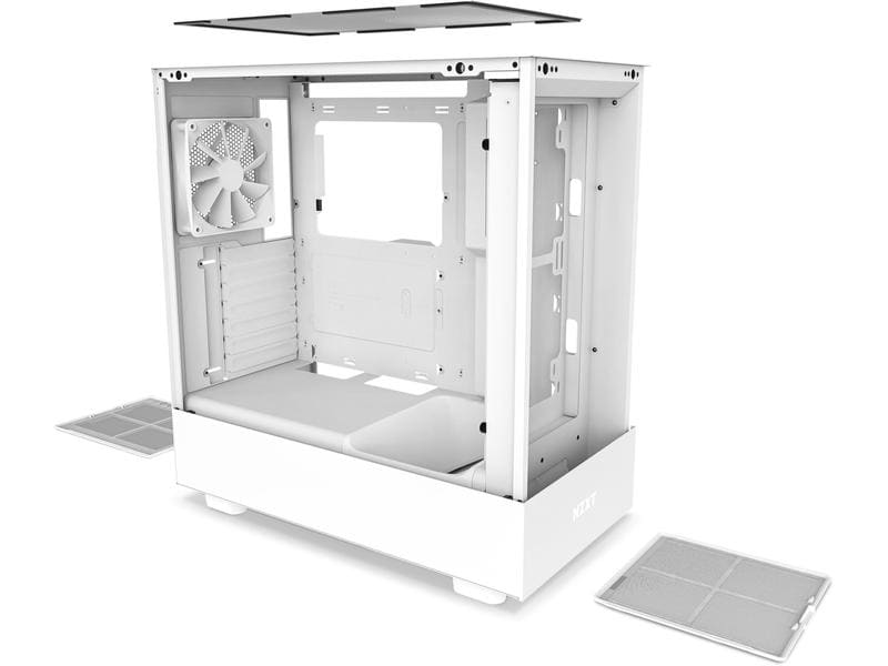 NZXT Boîtier d’ordinateur H5 Flow Blanc mat