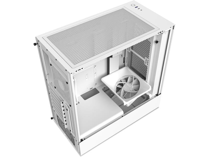 NZXT Boîtier d’ordinateur H5 Flow Blanc mat
