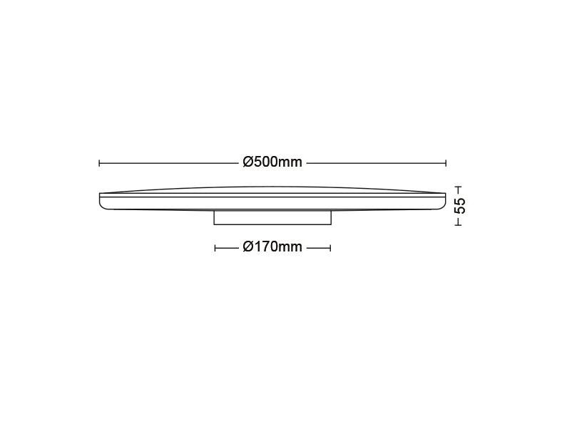 Philips Ozziet plafonnier noir 3900 lm SceneSwitch