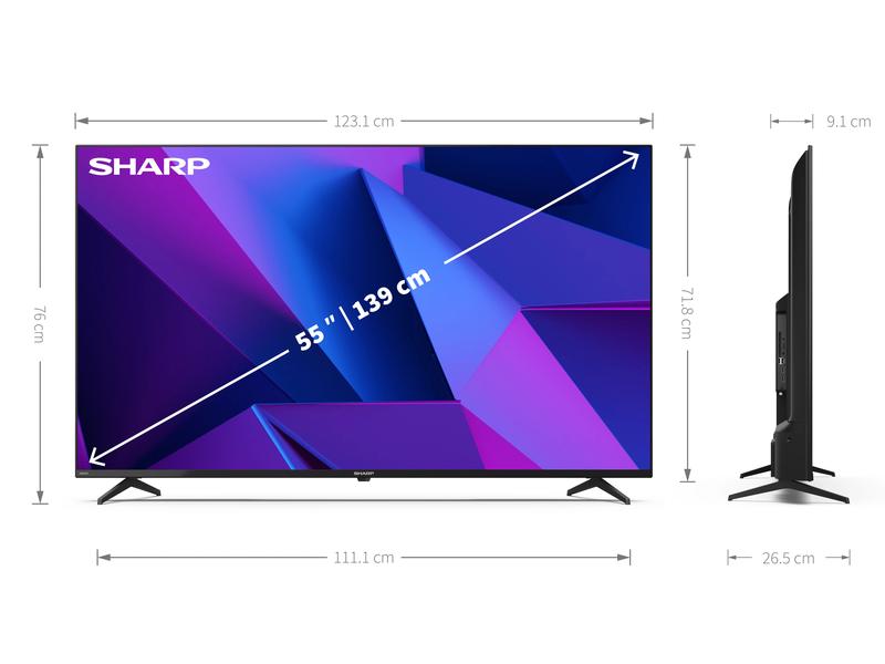 Sharp TV 55FN2EA 55", 3840 x 2160 (Ultra HD 4K), LED-LCD