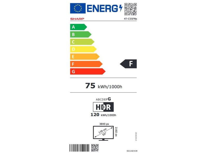Sharp TV 55FN2EA 55", 3840 x 2160 (Ultra HD 4K), LED-LCD