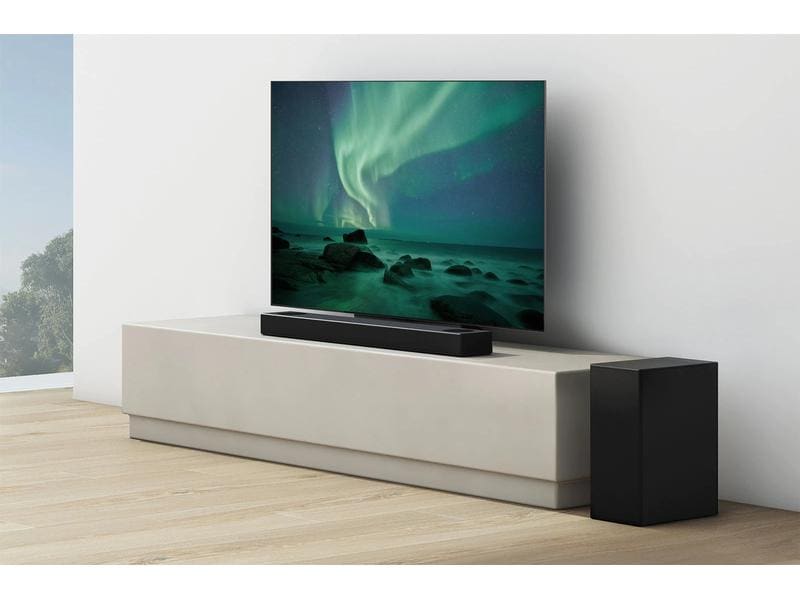 LG Soundbar DS75QR bleibt im Französischen unverändert, da es sich um einen Produktnamen handelt.