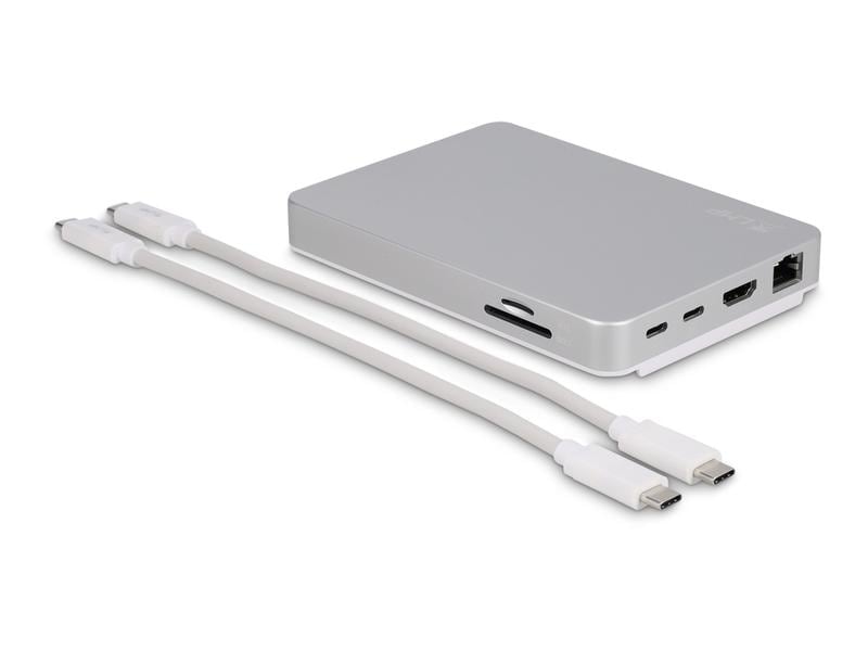 LMP Dockingstation USB-C DuoDock Silber