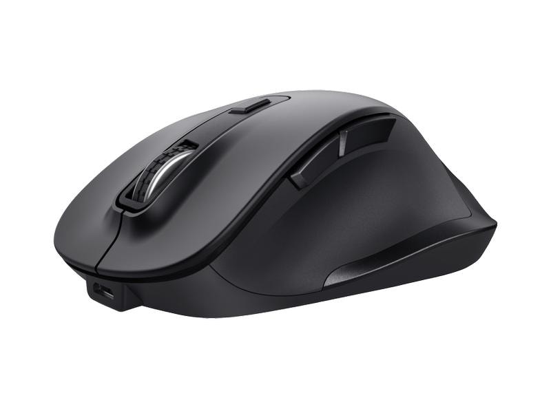 Trust Souris ergonomique Fyda Rechargeable Noir