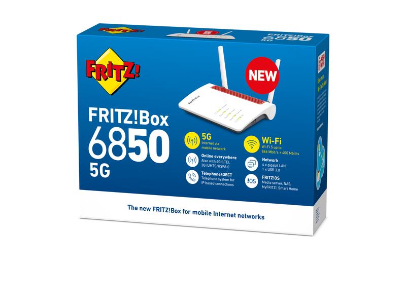 AVM 5G-Router FRITZ!Box 6850 5G International