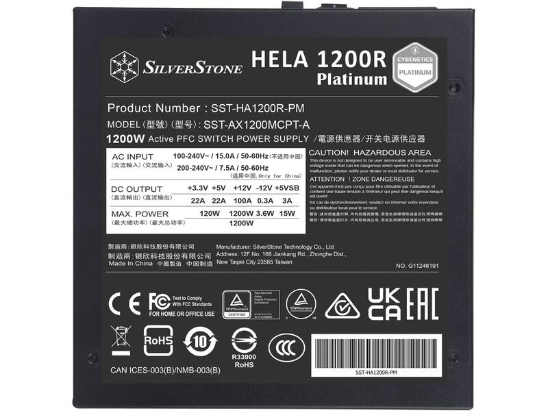 SilverStone Netzteil HELA 1200R 1200 W