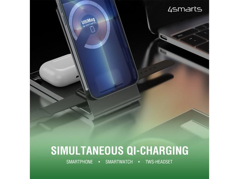 4smarts Wireless Charger UltiMag TrioFold 15W