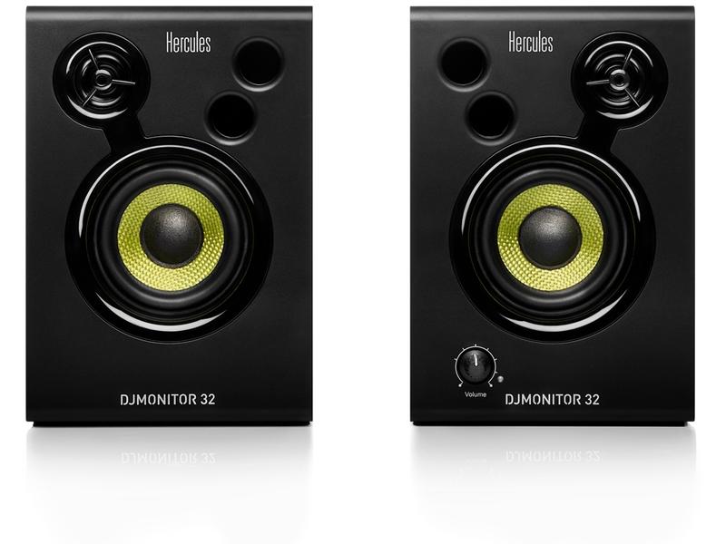 Hercules Moniteurs de studio DJMonitor 32 – Paire, 2x 15 W