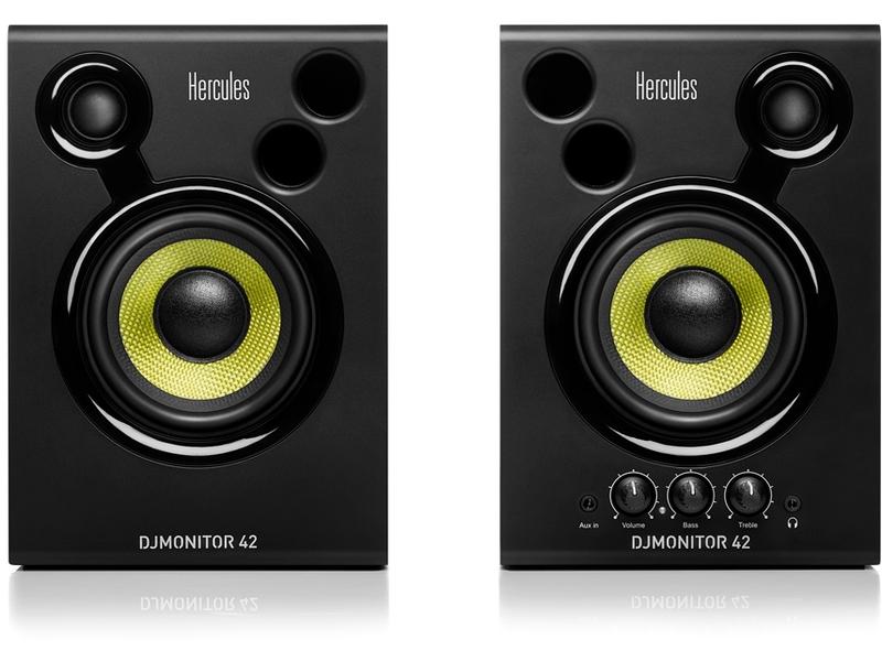 Hercules Moniteurs de studio DJMonitor 42 – Paire, 2x 20 W