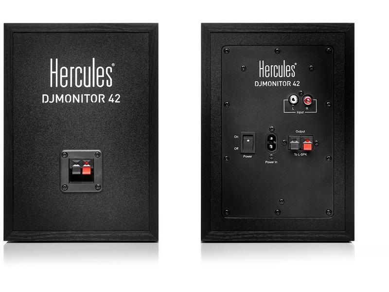 Hercules Moniteurs de studio DJMonitor 42 – Paire, 2x 20 W