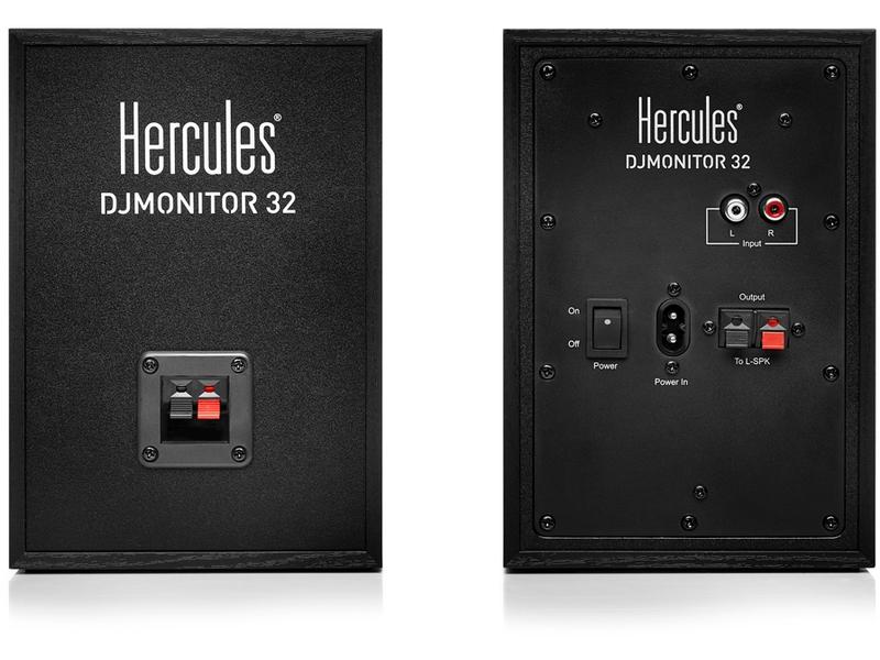 Hercules Moniteurs de studio DJMonitor 32 – Paire, 2x 15 W