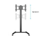 Multibrackets Trolley TV Display Stand 180 Single jusqu'à max. 50 kg