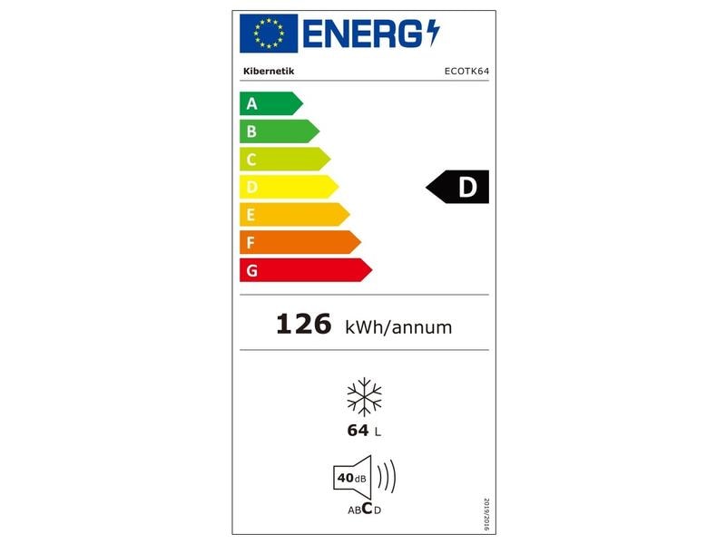 Kibernetik Congélateur ECOTK64 Droite/Changeable