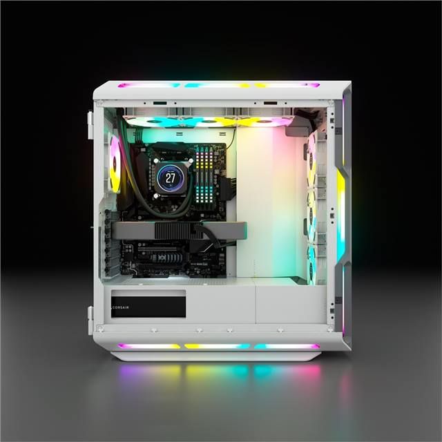 Corsair Boîtier d’ordinateur iCUE 5000T RGB Blanc