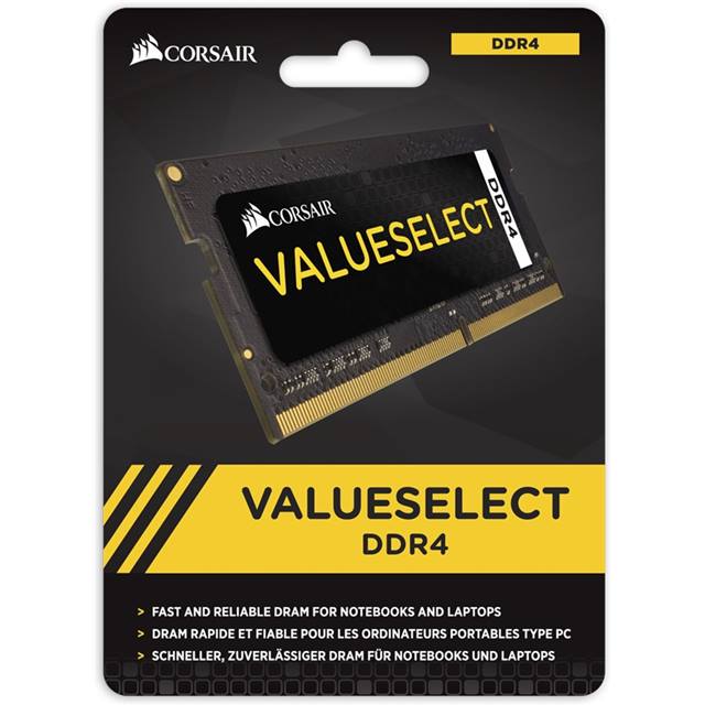 Corsair ValueSelect, SO-DIMM, DDR4, 16GB, 2133MHz