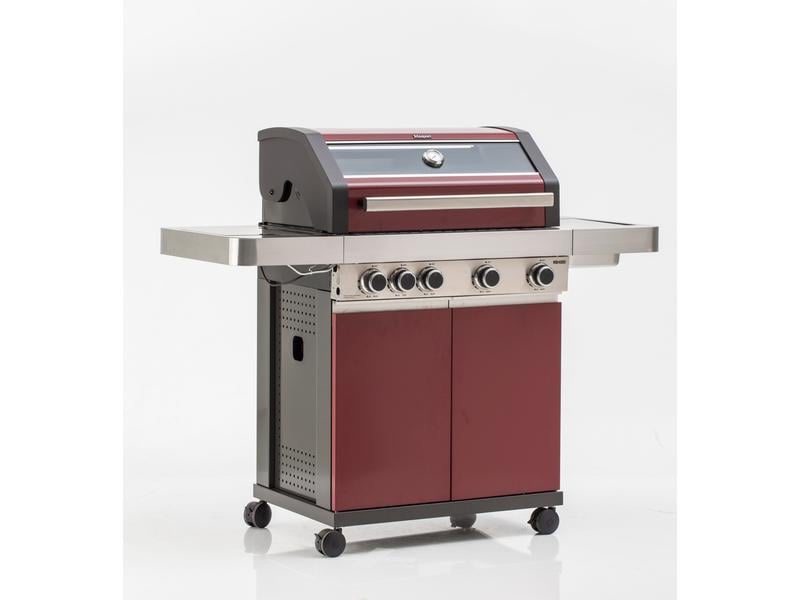 Masport Barbecue au gaz MB 4000, 4 brûleurs, rouge