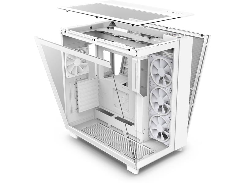 NZXT Boîtier d’ordinateur H9 Elite Blanc mat