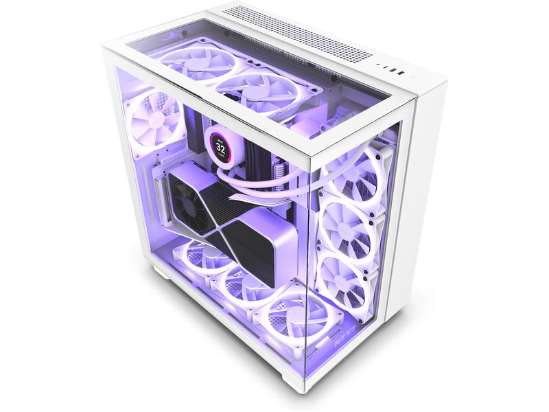 NZXT PC-Gehäuse H9 Elite Weiss matt