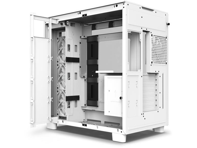 NZXT Boîtier d’ordinateur H9 Flow Blanc mat