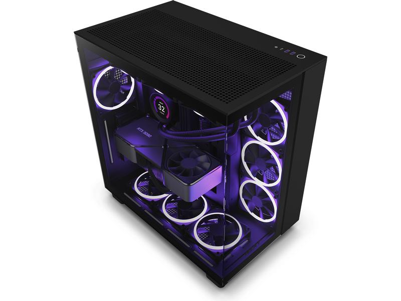 NZXT PC-Gehäuse H9 Flow Schwarz matt